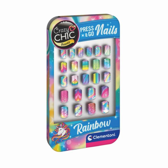 Clementoni Press & Go Nails - Rainbow Display para Niñas, Uñas Postizas Adhesivas, A partir de 6 Años 1 Clementoni Press & Go Nails - Rainbow Display para Niñas, Uñas Postizas Adhesivas, A partir de 6 Años 1