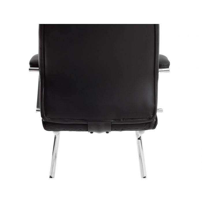 Q-connect Silla de Escritorio Modelo Ena Simil Piel Base Metálica Color Negro Altura Máxima 1050 mm 7