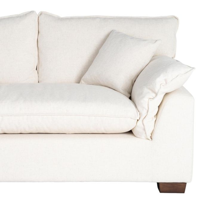 Sofá 2 Plazas Crema Tejido 178 X 101 X 71 cm