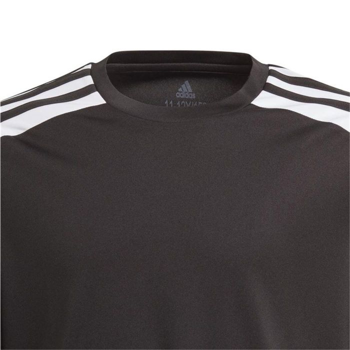 Camiseta de Fútbol de Manga Corta para Niños Adidas Squad 21 Negro M 3