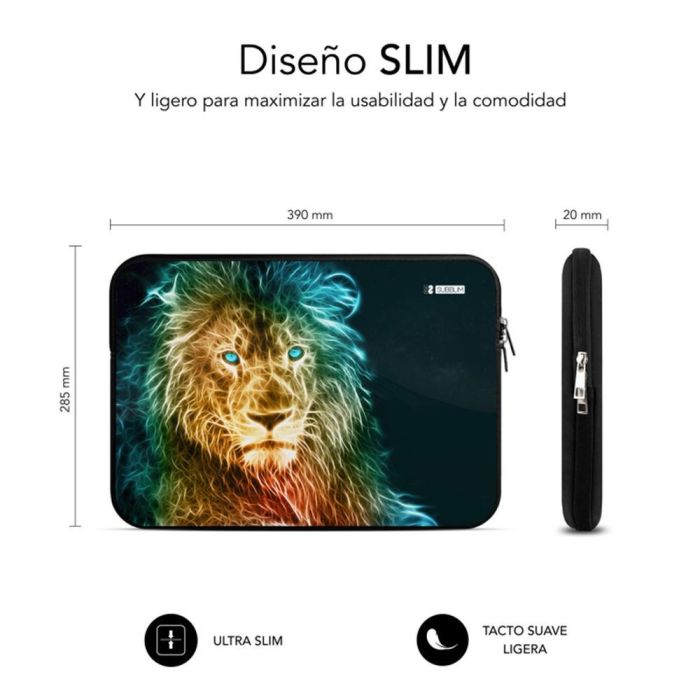 SUBBLIM Funda Ordenador Neopreno Trendy Sleeve Neo Lion 15,6" 2 SUBBLIM Funda Ordenador Neopreno Trendy Sleeve Neo Lion 15,6" 2