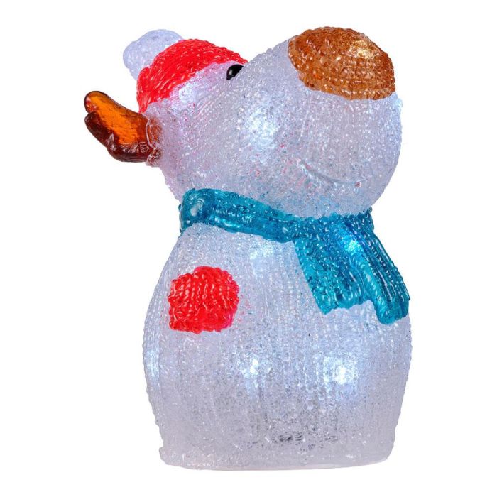 Lumineo Figura acrílica LED para interior 13x10x16cm, 16 LEDs, modelos surtidos (reno, santa, muñeco de nieve, oso) 11