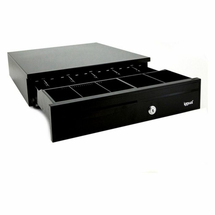 Cajón Portamonedas iggual IRON-30 Negro 2 Cajón Portamonedas iggual IRON-30 Negro 2