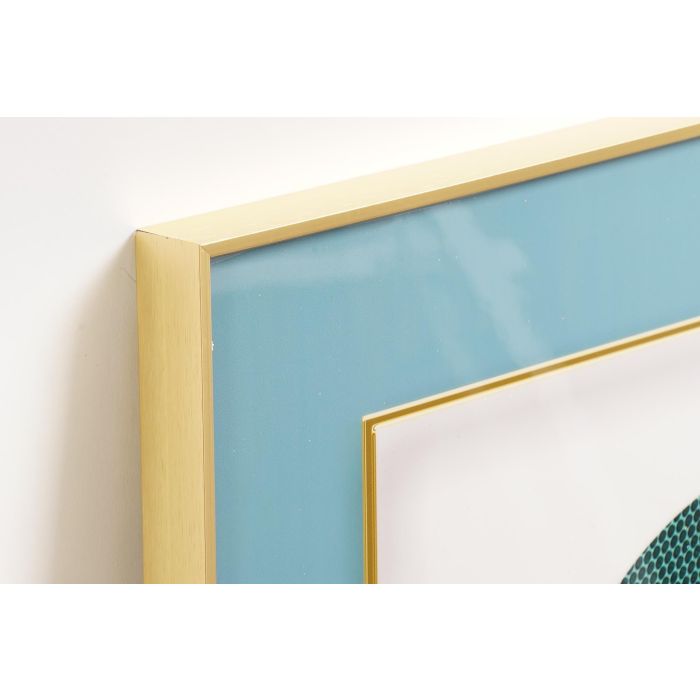 DKD Home Decor Cuadro Turquesa Dorado Set de 3 Piezas 240 x 80 x 3 cm Aluminio MDF 1 DKD Home Decor Cuadro Turquesa Dorado Set de 3 Piezas 240 x 80 x 3 cm Aluminio MDF 1