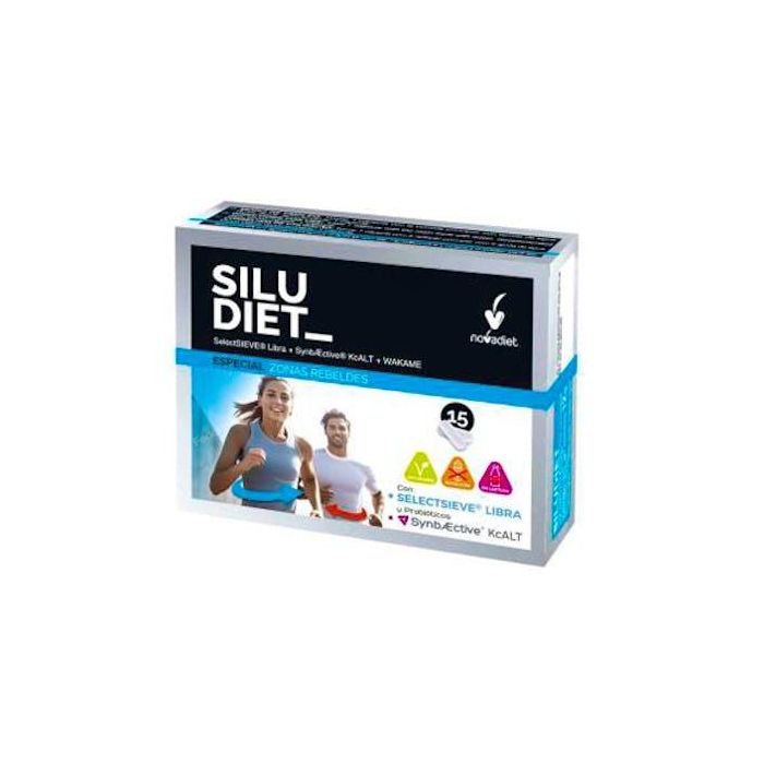 Siludiet 15 Vcaps. Control de Peso con Probióticos, Salvia, Morera y Wakame. Apto Veganos, Sin Gluten ni Lactosa