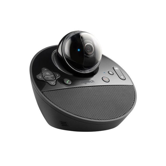 Logitech BCC950 ConferenceCam All-in-One HD 1080p Videoconferencia para Grupos Pequeños con Control Remoto y Altavoz Full Duplex, Certificada para Skype