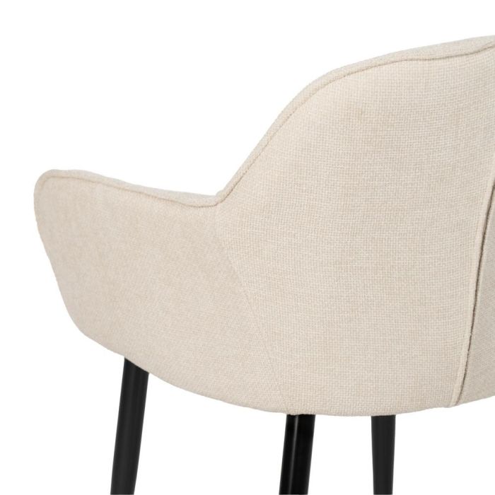 Silla Blanco Tejido-Metal Contract 61 X 59,50 X 83 cm