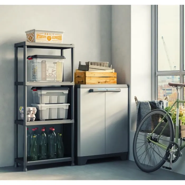 Keter Estante Modular 4 Estantes 60 x 30 x 135 cm 1 Keter Estante Modular 4 Estantes 60 x 30 x 135 cm 1