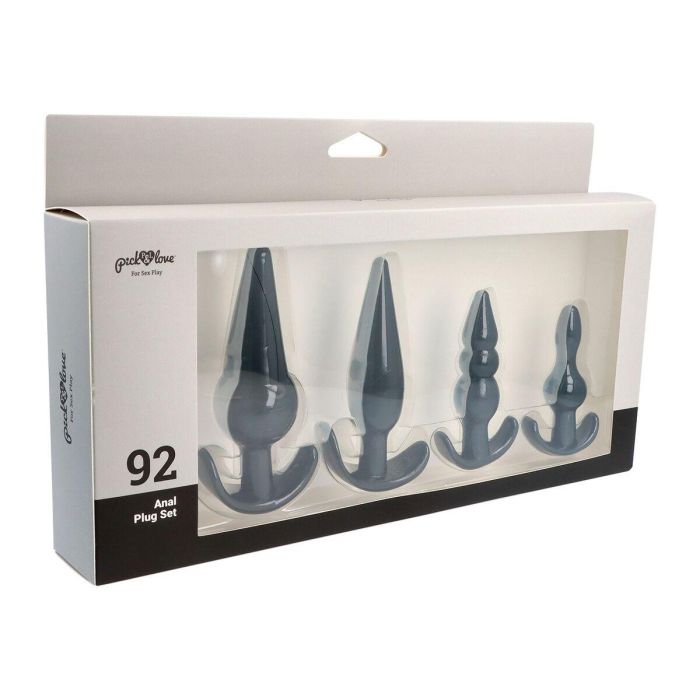 Plug Anal Pick&Love Nº 92 Negro 4 Piezas 3 Plug Anal Pick&Love Nº 92 Negro 4 Piezas 3