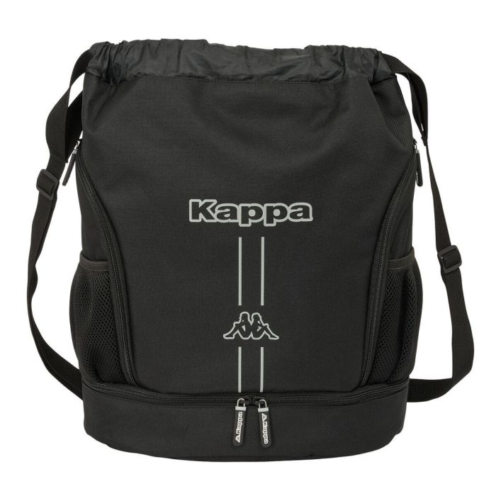 Bolsa Mochila con Cuerdas Kappa Dark Negro 35 x 40 x 1 cm 0 Bolsa Mochila con Cuerdas Kappa Dark Negro 35 x 40 x 1 cm 0