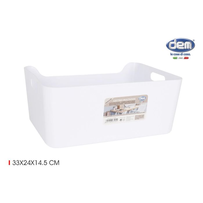 Cesta Multiusos Dem 33 x 24 x 14.5 cm (12 Unidades) Cesta Multiusos Dem 33 x 24 x 14.5 cm (12 Unidades)