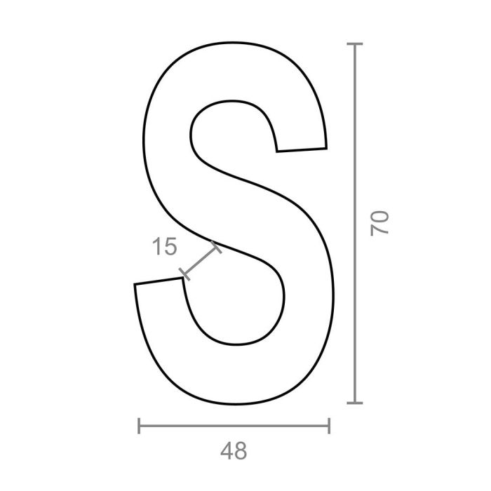 Gancho en forma de s cg23 6 x 70 mm, zincado, blister 2 unidades 1