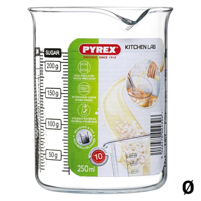 Vaso medidor Pyrex Kitchen Lab Vidrio 1 Vaso medidor Pyrex Kitchen Lab Vidrio 1