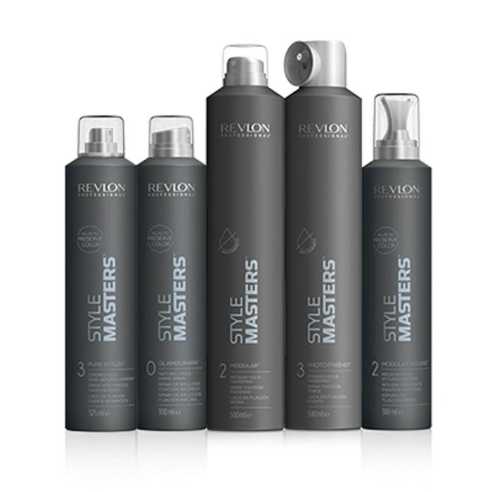 Revlon STYLE MASTERS Photo Finisher Laca de Fijación Fuerte y Duradera con Rápido Secado y Acabado Mate Natural para Cabello 500 ml 3