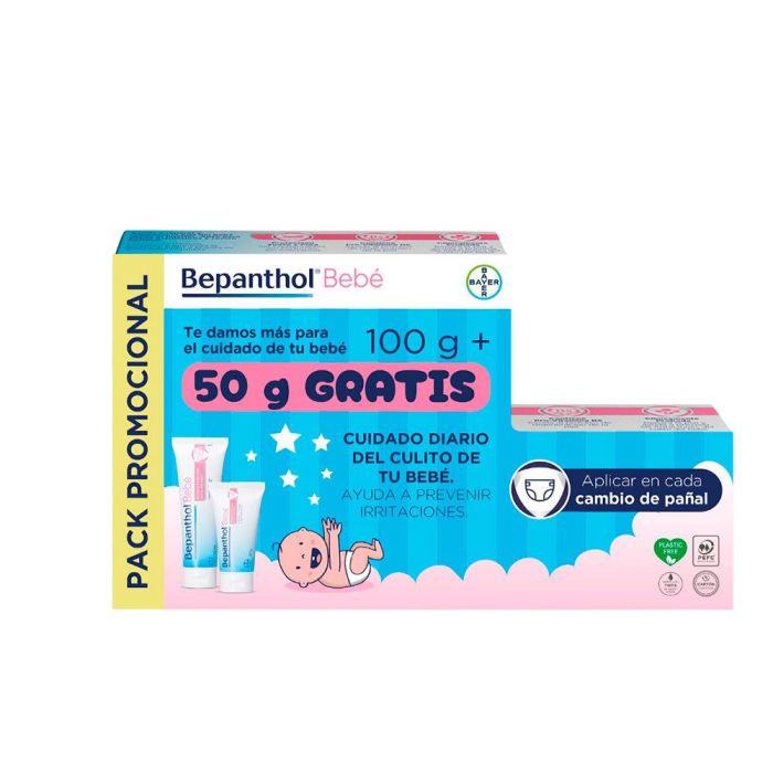 Bepanthol Bebé Pomada Protectora Culito Del Bebé 100 Gr + 50 Gr 2 Unidades 1