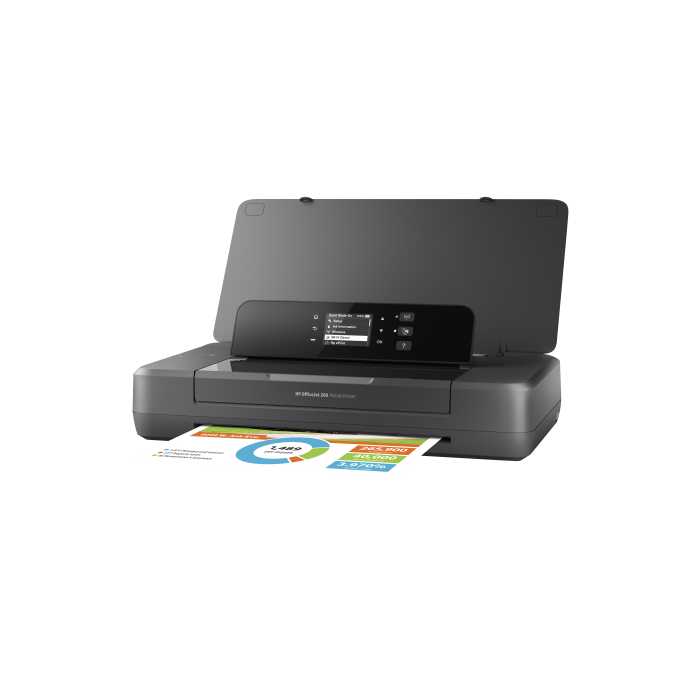 HP Officejet Impresora portátil 200, Estampado, Impresión desde USB frontal, CZ993A, 10 ppm negro, 7 ppm color, WiFi, 4800 x 1200 DPI 4