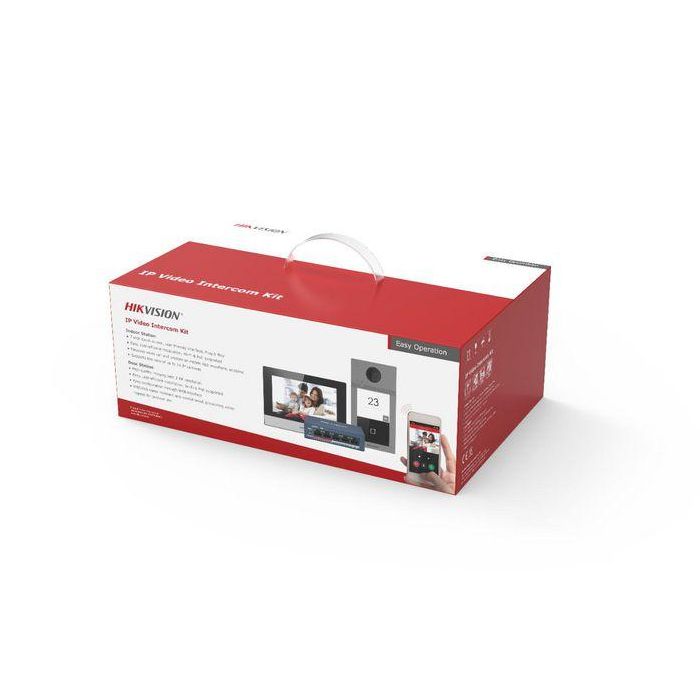 Hikvision Kit Videoportero IP Villa DS-KV8113-WME1, DS-KH6320-WTE1 con 1 Botón, Tarjeta TF 16GB y Switch PoE 1 Hikvision Kit Videoportero IP Villa DS-KV8113-WME1, DS-KH6320-WTE1 con 1 Botón, Tarjeta TF 16GB y Switch PoE 1