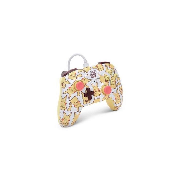 Power A Mando con Cable 1526547-01 para Nintendo Switch Pikachu Blush con Cable de 3m y Botones Asignables 3