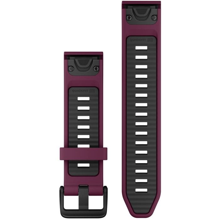 Garmin Ersatzarmband QuickFit 20mm Silikon Merlot/Graphit 1