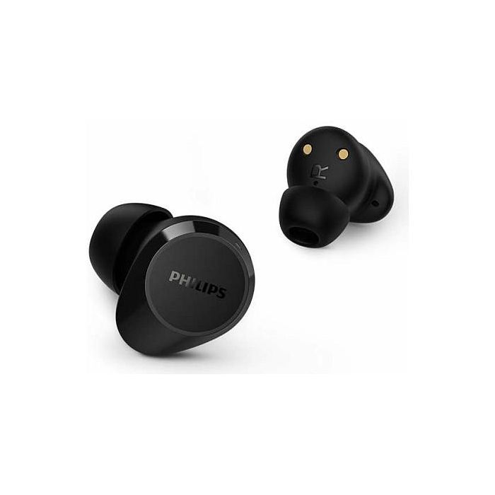 Philips TAT1209BK Auriculares Bluetooth con Estuche de Carga, Autonomía 6h, Negros