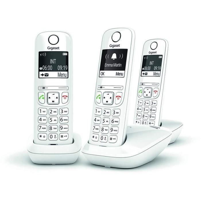 Teléfono fijo GIGASET AS690 Trio Blanco 1 Teléfono fijo GIGASET AS690 Trio Blanco 1