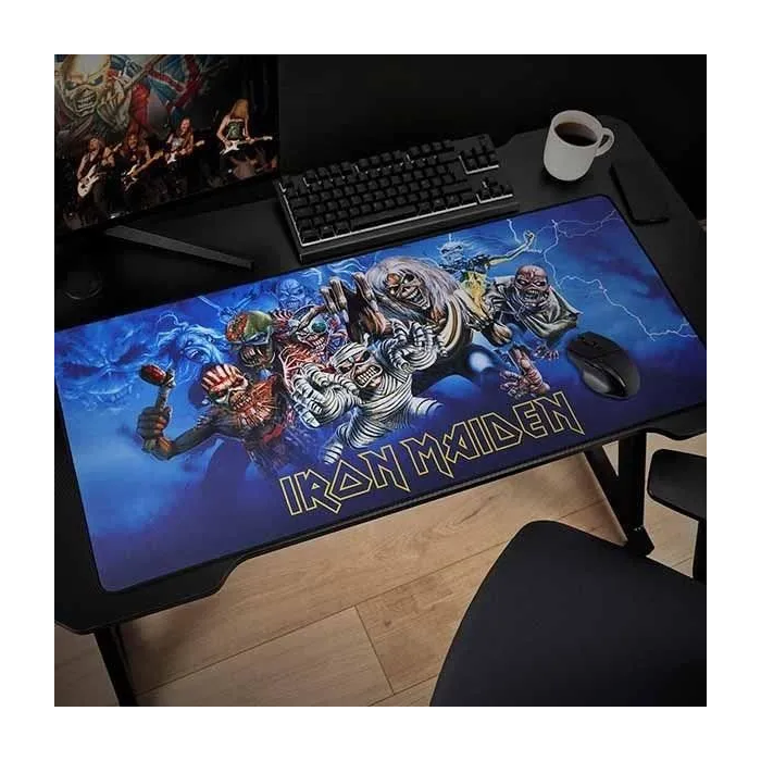 Subsonic SUB3701221702748 Alfombrilla de Ratón XXL Iron Maiden Licencia Oficial 90 cm x 40 cm Alfombrilla de Escritorio para Juegos 2