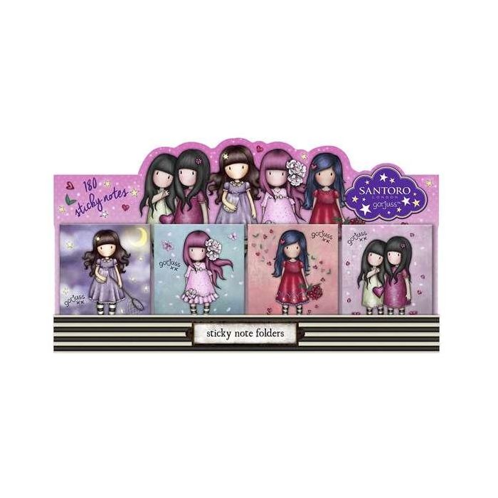 Gorjuss Display Cuadernos Notas Adhesivas Sparkle & Bloom 31,5x9,5x8,4cm 5
