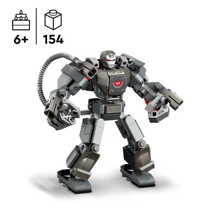 LEGO 76277 Marvel War Machine Armadura Robot, Robot de Juguete con: 3 Cañones de Disparo, Personaje MCU 1 LEGO 76277 Marvel War Machine Armadura Robot, Robot de Juguete con: 3 Cañones de Disparo, Personaje MCU 1