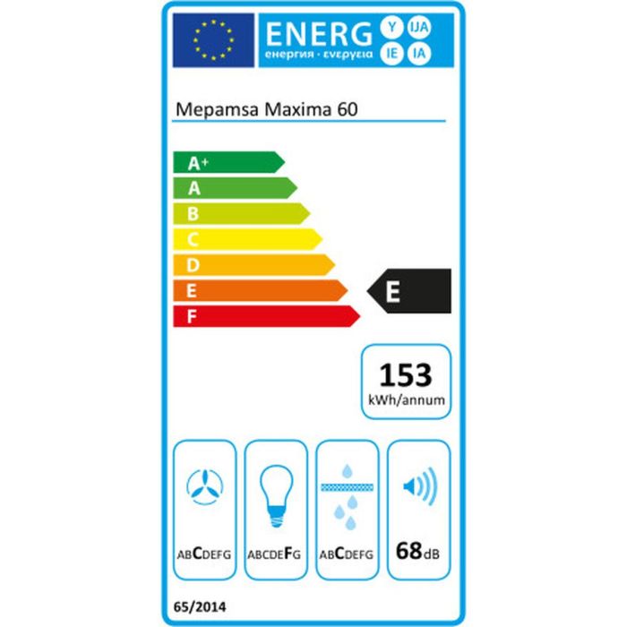 Campana Convencional Mepamsa MAXIMA 60V2 60 cm Acero 1