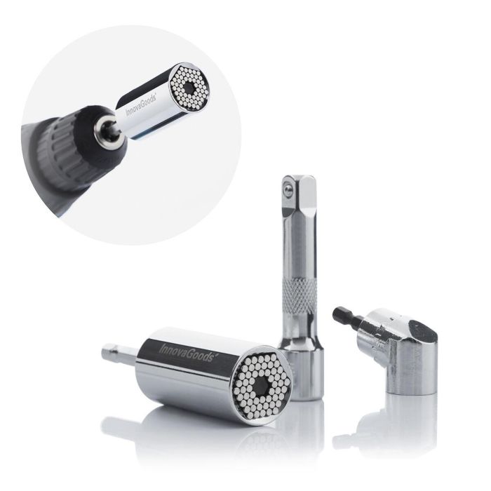 Llave de Vaso Universal con Accesorios Uniscrew InnovaGoods 19 Llave de Vaso Universal con Accesorios Uniscrew InnovaGoods 19