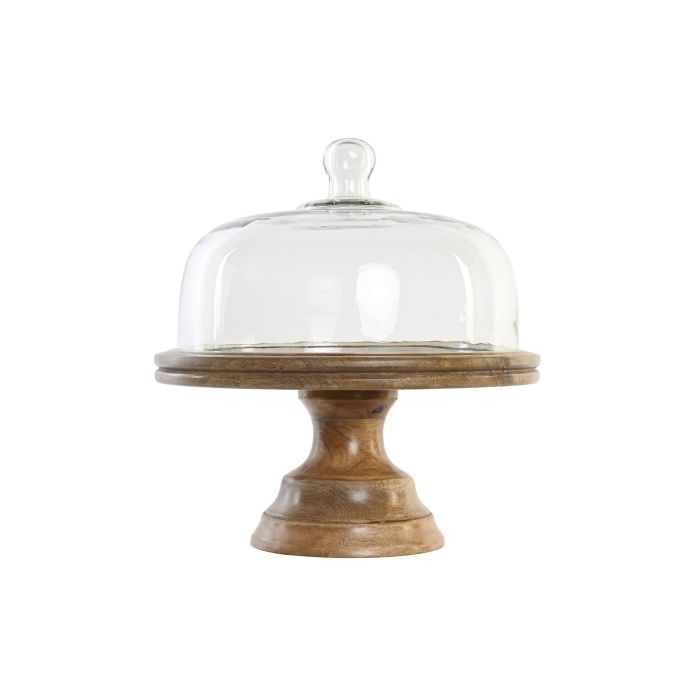 DKD Home Decor Bandeja Tropical Verde Natural Mango Cristal 30 x 33 x 30 cm 1