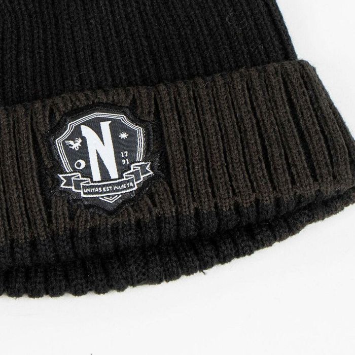 Gorro y Bufanda Wednesday Negro 2 Gorro y Bufanda Wednesday Negro 2