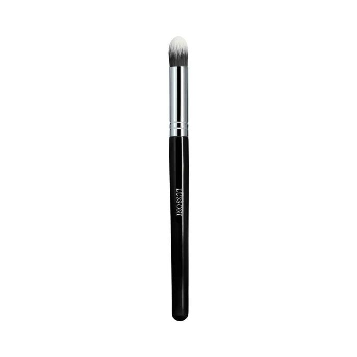 Lussoni #118 Brocha Profesional Cónica de Maquillaje para Corrector Líquido, Cerdas Sintéticas, Mango de Madera, 1 Unidad Lussoni #118 Brocha Profesional Cónica de Maquillaje para Corrector Líquido, Cerdas Sintéticas, Mango de Madera, 1 Unidad
