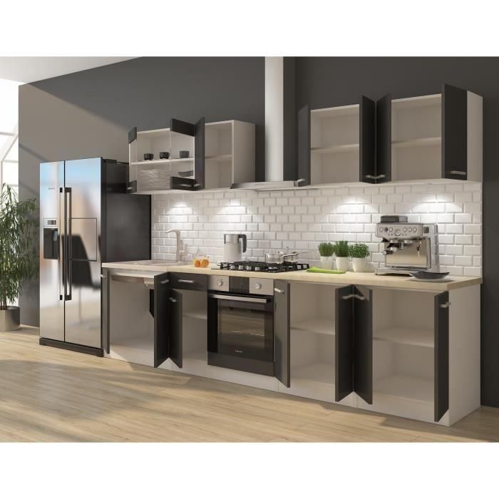 Cocina completa ULTRA con horno y encimera incluida L 300 cm - Matt Gray 2 Cocina completa ULTRA con horno y encimera incluida L 300 cm - Matt Gray 2