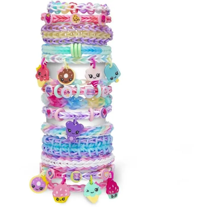 Bandai Rainbow Loom Kit para Hacer Pulseras Automáticas con Bandas Elásticas - 4000 Bandas Elásticas, Beadmojis 1