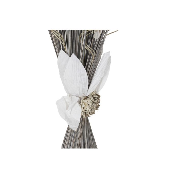 DKD Home Decor Ramo Decorativo de Fibra de Coco, Colores Gris y Blanco, de 100 cm de Alto y Base de 20x35 cm, Pack de 6 Unidades 1 DKD Home Decor Ramo Decorativo de Fibra de Coco, Colores Gris y Blanco, de 100 cm de Alto y Base de 20x35 cm, Pack de 6 Unidades 1
