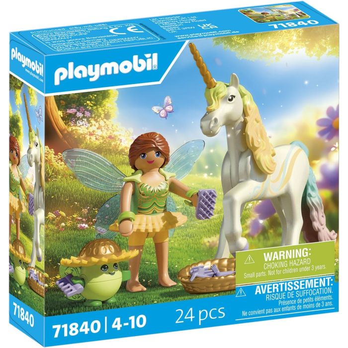 Playmobil 71840 Unicornio Rainbow Flower con Hada y Jubiloso