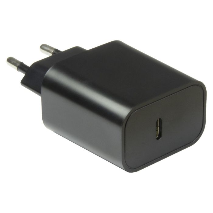 Inter-Tech Cargador USB-C 20W PD-2020 Negro Carga Rápida PD/QC 3.0 1