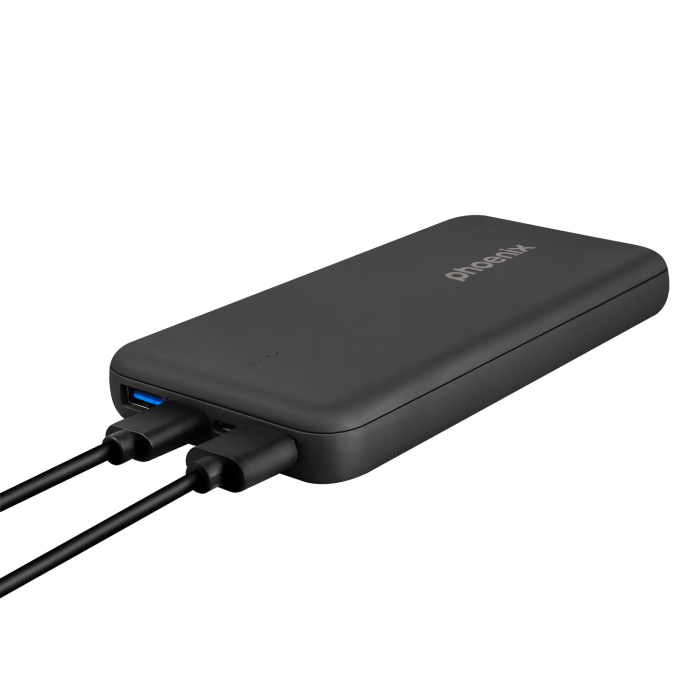 Phoenix technologies Batería Externa Powerbank 10000mAh Carga Rápida Quick Charge PD 3