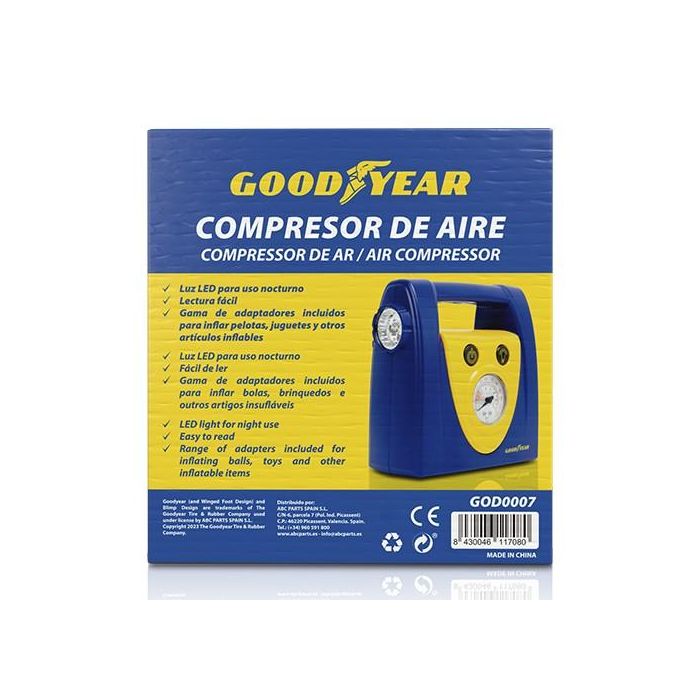 Compresor de Aire Goodyear CS6 3,5 BAR 12V 3 Compresor de Aire Goodyear CS6 3,5 BAR 12V 3
