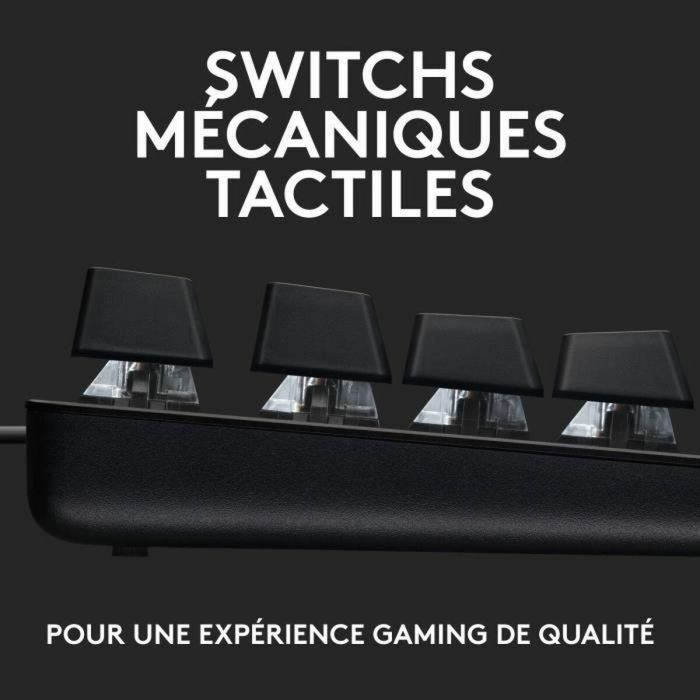 Logitech G - El teclado de juego mecánico G413 es grande - Aluminio negro 5