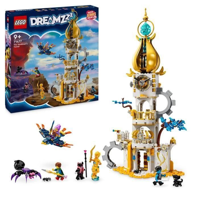 LEGO 71477 DREAMZzz La Torre del Hombre de Arena, Castillo de Juguete con Araña y Pájaro, con Figuras de Brujas