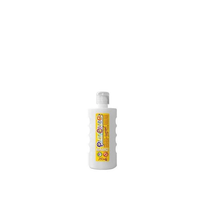 Tempera Playcolor Liqüid Liquida 250 Ml (Botella) Blanco (Set de 6)