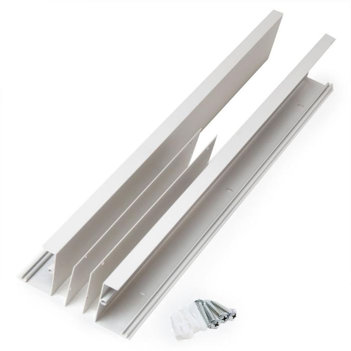 Marco de Aluminio para Instalación Superficial en Techo de Panel LED 60x30cm - Solución Estética para Ocultar Driver y Cableado 2