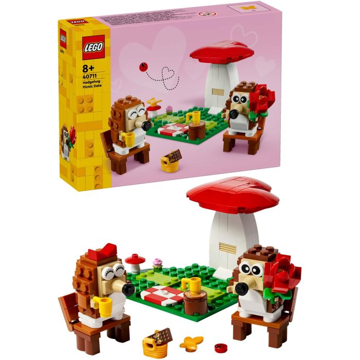 LEGO 40711 Set de Construcción Pícnic de Erizos con 2 Figuras de Animales y Accesorios para Niños +8 Años 13