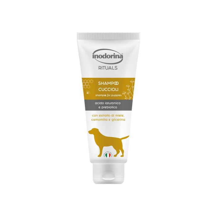 Inodorina Champú Rituals para Cachorros y Pieles Sensibles, con Extractos Naturales, Filtro UV y Sin Parabenos 250 ml