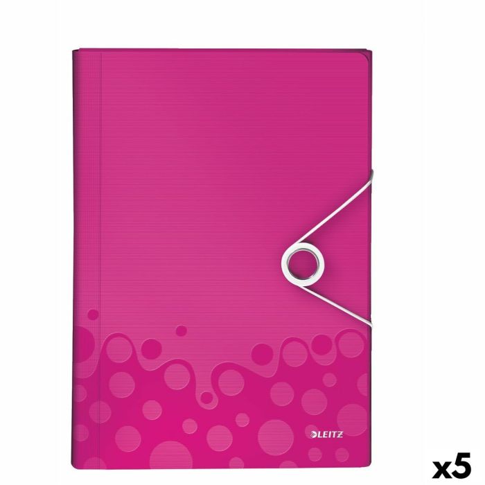 Portadocumentos Leitz WOW Fucsia A4 (5 Unidades)