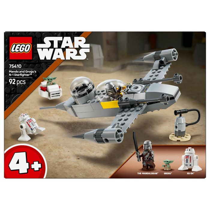 Lego Star Wars Caza Estelar N-1 de Mando y Grogu 75410 con 3 Personajes LEGO 3