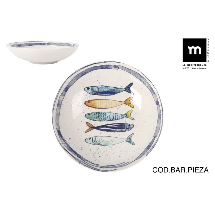 Plato Hondo 21 cm Peixe Monaco Brillo - Inde (12 Unidades) Plato Hondo 21 cm Peixe Monaco Brillo - Inde (12 Unidades)