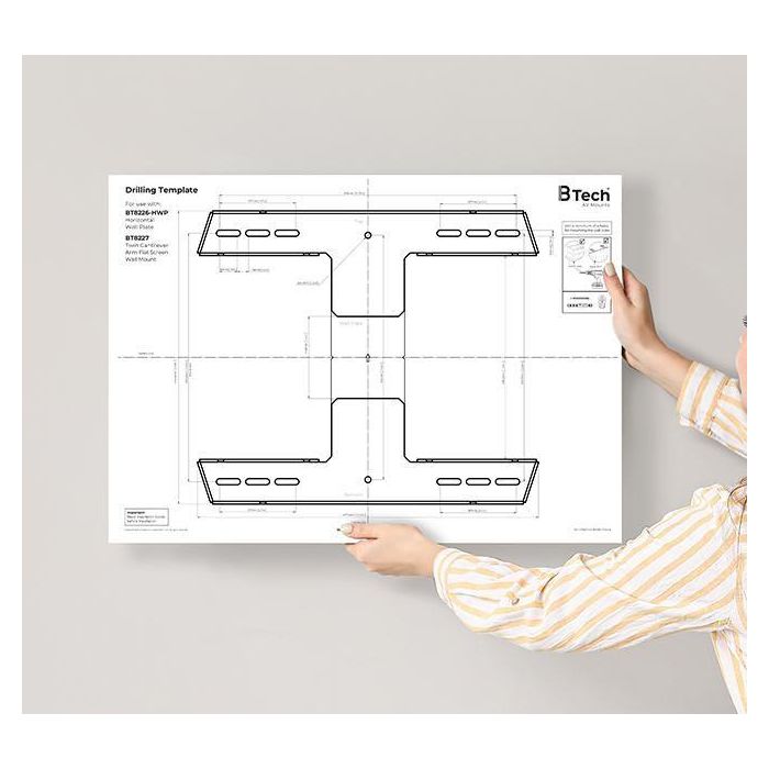 B-Tech Soporte de Pared Doble Brazo para Pantalla Plana con Inclinación y Giro UltraGlide hasta 75" y 50kg 7
